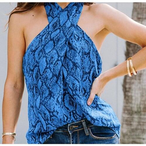 Sexy Backless Blusas Femme Blouses Womens Blouse Summer Wrapped Chest Sling Cross Tank Top Womens Clothing 2021 Plus Size Tops