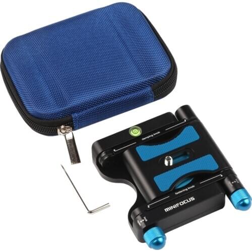 Minifocus Quick Release Plate Folding Z Flex Tilt Head for Camera Bracket Tripod Slide Rail Camera Camcorder Tripod Stabilizer