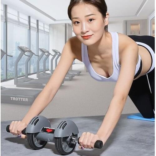 Rebound Abdominal Wheel Abdominal Muscle Wheel Men and Women Thin Belly Abdomen Abdominal Roller Vest Line Abdominal Trainer