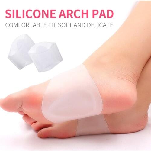 1Pair Insole Orthotic Arch Support Insole Flat Foot Flatfoot Corrector Cushion Insert Silicone Gel orthopedic Pad Foot Care Tool