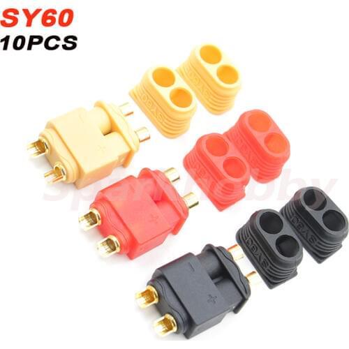 10PCS/5Pairs Sparkhobby SY60 Connector Plug Male/Femal with sheath conformance with Amass XT60 XT60H Used in Infinity battery