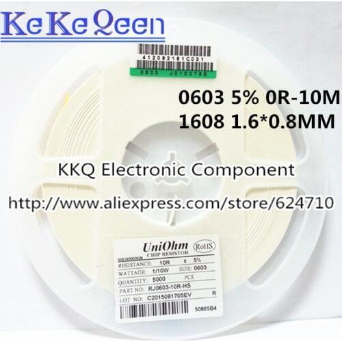 100PCS 1.6*0.8mm 0603 5% 1/10W 1608 330R 360R 390R 430R 470R 510R 560R 620R 680R 750R 820R 910R 1K 1K0 1.1K 1K1 1.2K 1K2