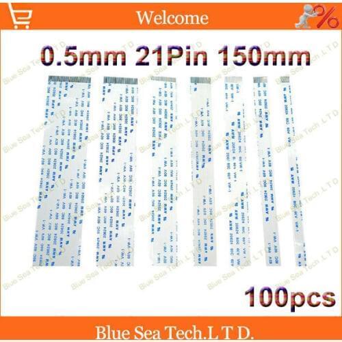 100pcs/lot FFC FPC Flexible Flat Cable 0.5mm pitch 21pin 150mm Isotropy or Anisotropy cable,20624.Welcome custom-made Order