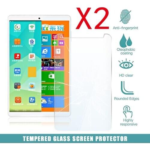 2Pcs Tablet Tempered Glass Screen Protector Cover for Teclast X80h Anti-Scratch Anti-Screen Breakage HD Tempered Film