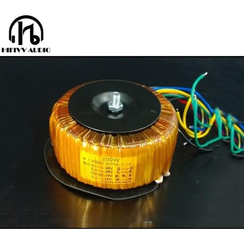 HIFivv audio copper toroidal transformer (circular transformer) power amplifier dedicated transformer 200w Output 26V15V14V