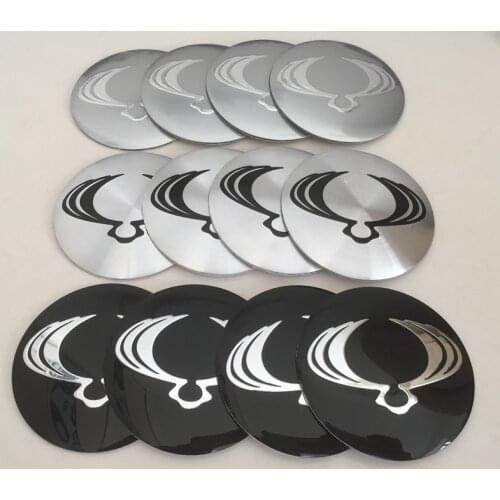 4pcs 56mm Ssangyong Car Wheel Center hub Cap Badge covers emblem sticker car Styling accessories