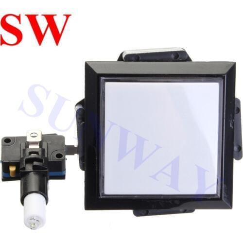 4PCS 60*60mm Big Square DJ arcade game machine push button for Arcade game machine kit