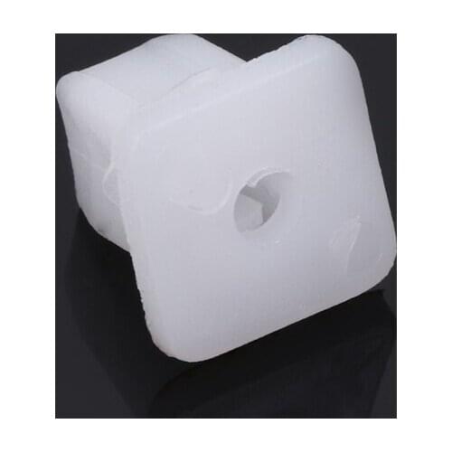 50 Pcs White Square Car Body Plastic Push Pin Fasteners Trim Moulding Clip