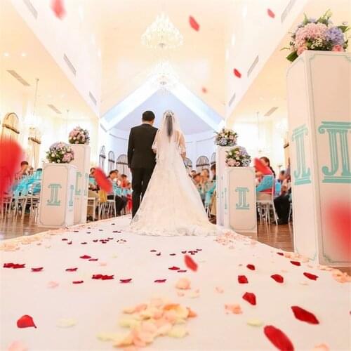 500/1000/3000pcs Wedding Party Accessories Artificial Flower Rose Petal Decoration For Romantic Valentine Supplies