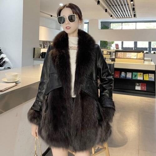 Женские кожаные куртки с мехом Ailutong China At AliExpress