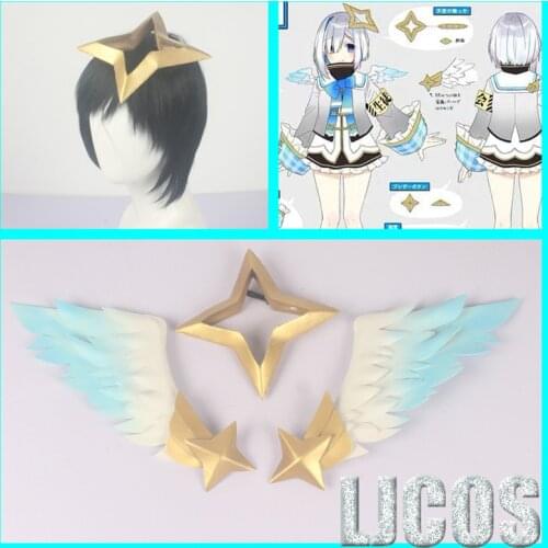 Anime VTuber Hololive Amane Kanata Cosplay Headwear Hairwear Cosplay Props Accessories Halloween