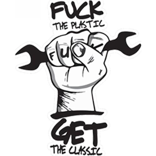 SZWL Creative Get The Classic Decal Waterproof Car Sticker Vinyl for Antique AUTO Vespa Lambretta Vw Beetle Harley,13cm*10cm