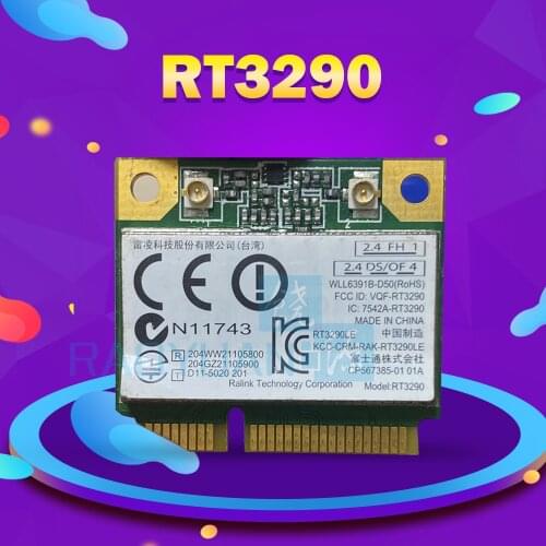 RaLink RT3290 RT3290LE 150Mbps+Bluetooth3.0 Half Mini PCIe PCI-Express Wlan Wireless WIFI Card