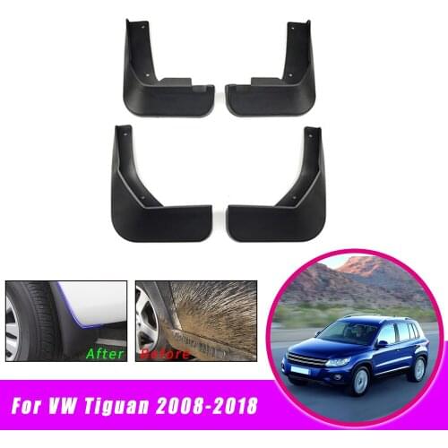 Car Mud Flaps Mudguards For VW Tiguan 2008-2016 2017 2018 Front Rear Splash Mudguards Car Fender Styling Fittings Accessories