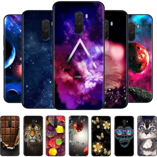 Phone Case For Xiaomi Pocophone F1 Global Case Pocofone F1 Silicone Soft TPU Back Cover For Xiomi Poco F1 Case Black Bumper