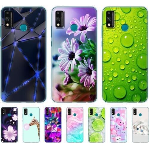 For honor 9x lite Case Silicon Back Cover Phone Cases For huawei Honor 9X lite Soft touch Case 6.5 inch coque fundas etui bumper
