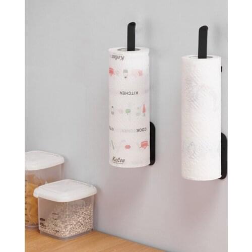 Kitchen Paper Towel Holder Under Cabinet Wall Mounted Magnetic Tissue Roll Holder for Shower Bathroom Refrigerator