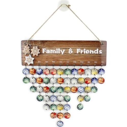 DIY Sublimation Blank Small Ornaments Custom Heat Transfer Blank Family Friend Date Mark Birthday Reminder Cards New