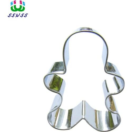 Small Gingerbread Man Shape Cake Decorating Fondant Tools,Stainless Steel Cake Cookie Biscuit Baking Molds,Direct Selling
