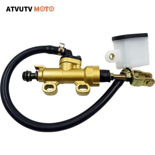 12MM Motorcycle Hydraulic Pump Quad Dirt Bike Pit Rear Foot Brake Master Cylinder For ATV Motorbike Brakes Honda CB400 Yamaha