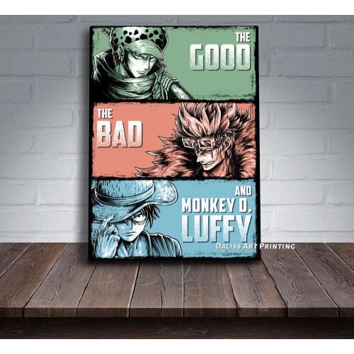 Canvas Anime One Piece Pictures Home Decoration Paintings Poster HD Prints Wall Art Modular Living Room Framed