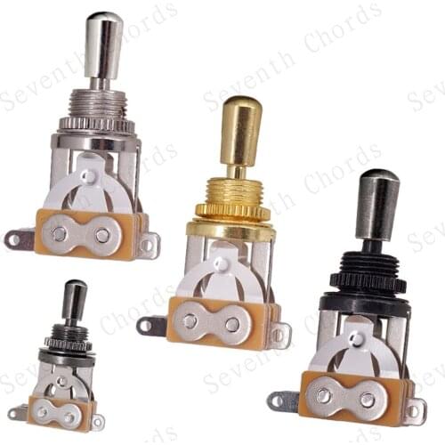 Brass Knob Gear Nut Pickup 3 Way Toggle Switch Selector for Electric Guitar