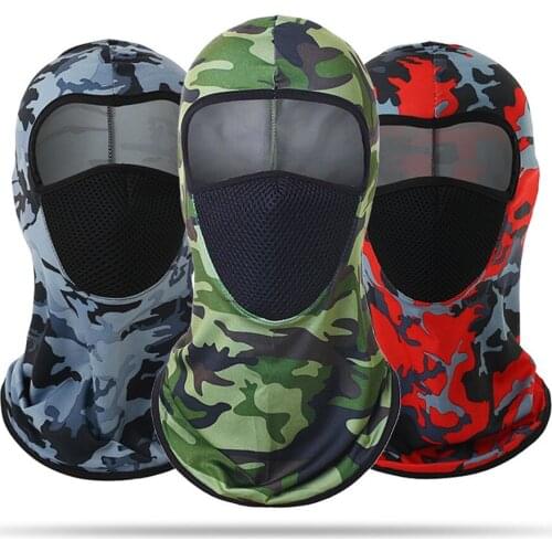 Full Face Mask Sunscreen Cycling Mask Camouflage Hood Balaclavab Fishing Army Hunting Training Outdoor Sports Scarf Headgear
