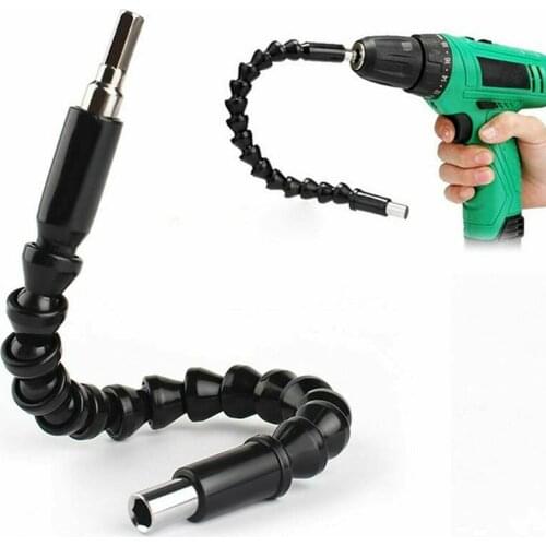 2 PCS Right Angle Drill Extension Hex Shank Flexible Drill Bit Extension Screwdriver Bit Holder Set For Light Drilling