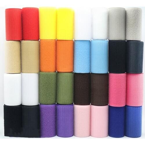 1Sets 100mm Width DIY Nylon Colorful Velcro With Hook Loop Sew On Sticker Strap Couture Clothing Accessories Tactical Equipment