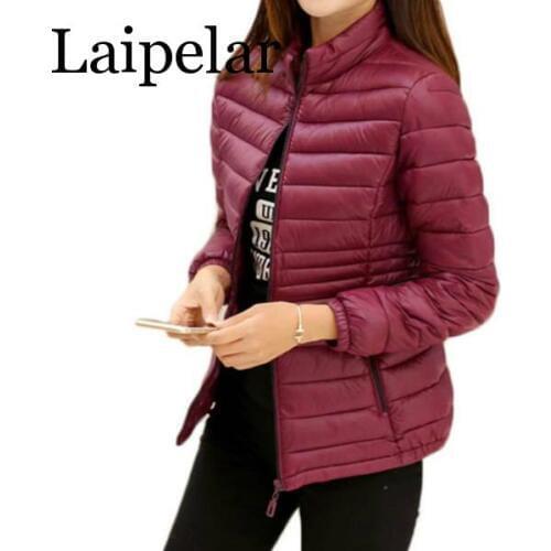 Laipelar 2020 New Autumn Women Jacket Light Soft Cotton-Down Coat Female Winter Plus Size 5XL Outerwear