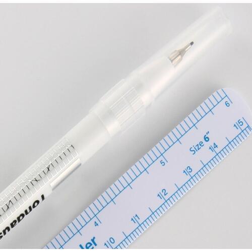 Disposable sterilized package with ruler skin marker permanent makeup body Tattoo Piercing Scribe skin marker pen