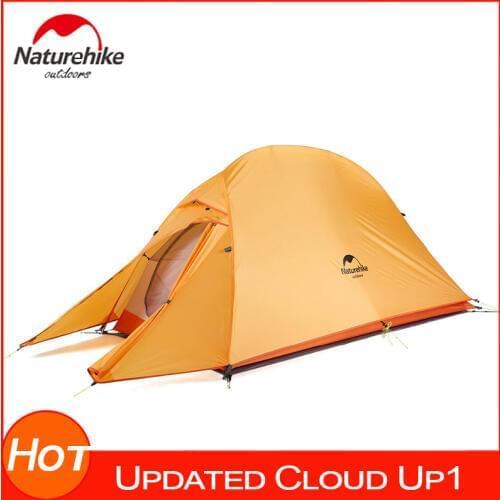 Naturehike Updated Ultralight Camping Tent 4 Season Double Layer 1 Person Backpacking Outdoor Sunshelter Anti UV Awning Tents
