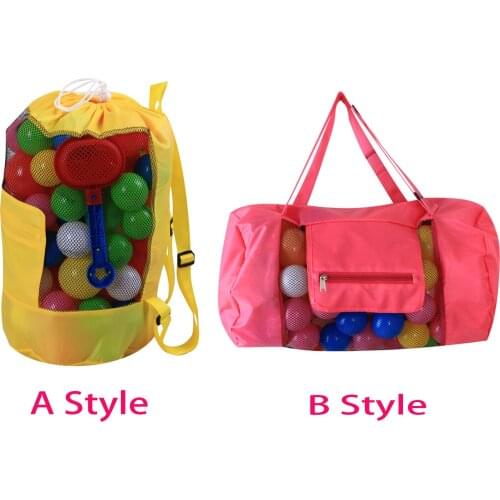 Beach Mesh Bag Children Sand Away Protable Kids Beach Toys Clothes Bags Toy Storage Sundries Organizers Bag Cosmetic Makeup Bags
