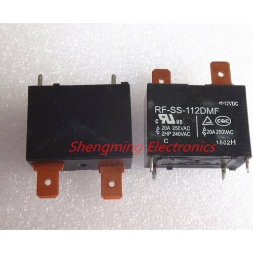 10PCS 4Pins 12V RF-SS-112DMF 20A 250VAC Relay