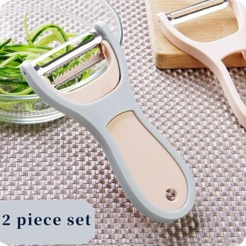 Removable 2 in 1 Peeling Peeler Household Kitchen Fruit Vegetable Slicer Shredder Stainless Steel Blade Multifunctional Grater
