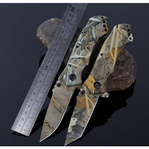 7.88'' Folding Knife Survival Camping Tactical Outdoor Pocket Knife multi-function Hunting Knives self-defense edc tool