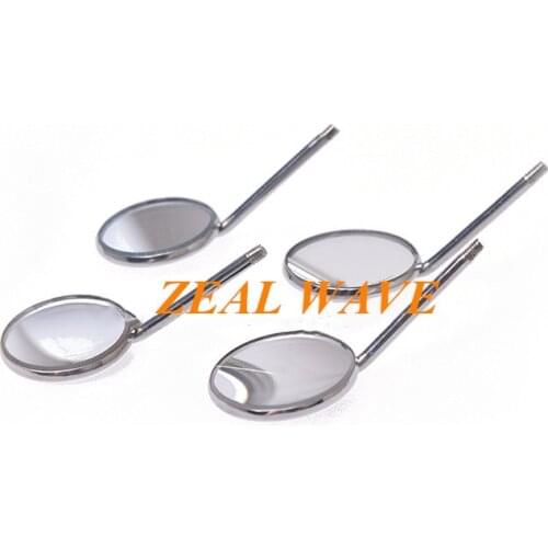 Dental Instruments Mouth Lens Flat Light Magnifying Mouth Lens Mouth Mirror Handle Examination Mouth Mirror Dental Materials