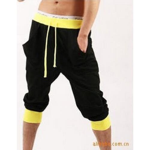 NEW 2021 Summer single waist Cropped Capri harem Knee Length sweatpants hip hop capri leg joggers shorts 3 color