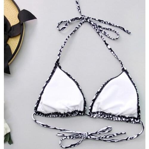 Women Sexy 3 pcs Bikini Swimsuit Set Halter Bra High Waist Thong with Mesh Long Sleeve Crop Top Solid Color Bathing Suit