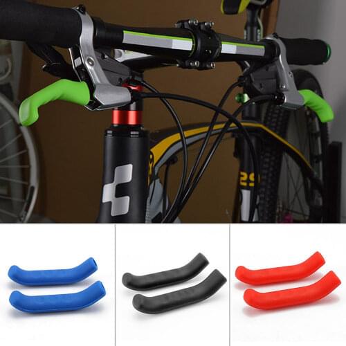 1Pair Universal Silicone Brake Handle bar Grips Cover Brake Handle Cover Mountain Bike Cycling Bicycle Protection Sleeve Cover