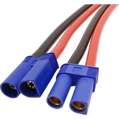 EC5 Male Female Connector 10AWG Silicone Wire Plug Pigtail Cable 150mm for RC Battery Charger Car Boat