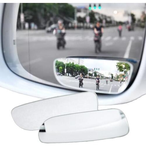 2PCS 360 Rotation Car Blind Spot Mirror Adjustable Baby Car Side Mirror Back Seat Auto Dimming Rear View Glass Interior Styling