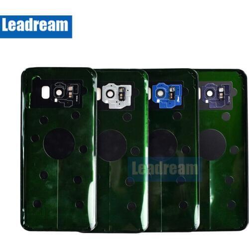 20PCS Back Battery Door Housing Cover Rear Glass with Camera Lens Adhesive for Samsung Galaxy S8 Plus G950 G955 Free DHL
