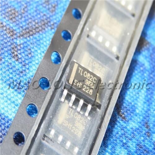 10PCS/LOT TL082C TL082CDR SMD SOP-8 linear four operational amplifier New In Stock Quality 100