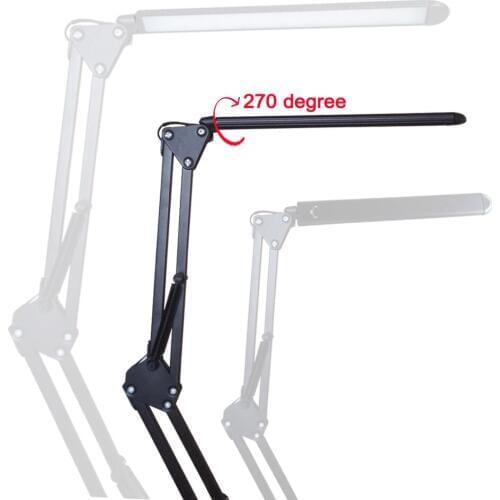 6W Adjustable LED Office Desk Lamp with Clip 3 Mode USB Power Dimmer Flexible Led Table Lamp Study Lamp Eye-caring Table Light