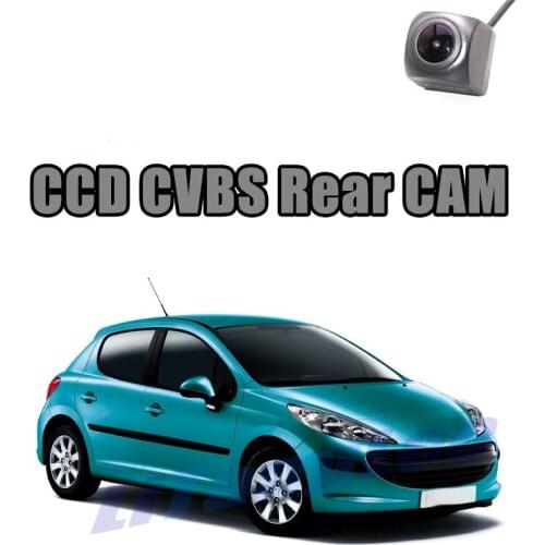 Car Rear View Camera CCD CVBS 720P For Peugeot 207 2D Coupe Cabriolet 3D5D Reverse Night Vision WaterProof Parking Backup CAM