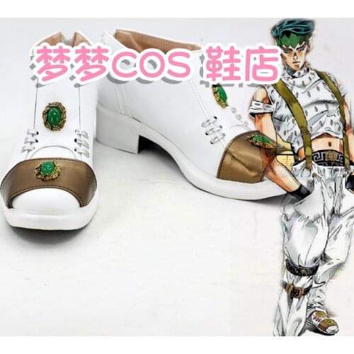 Anime JoJos Bizarre Adventure Rohan Kishibe cosplay shoes Boots Custom Made