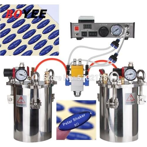 BY-30AB Epoxy doming machine 3D doming label dispensing machine automatic epoxy sticker doming machine