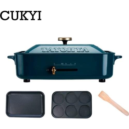 CUKYI household Electric Grills & Electric Griddles BBQ 2 Hotplates Smokeless Grilled Meat Pans