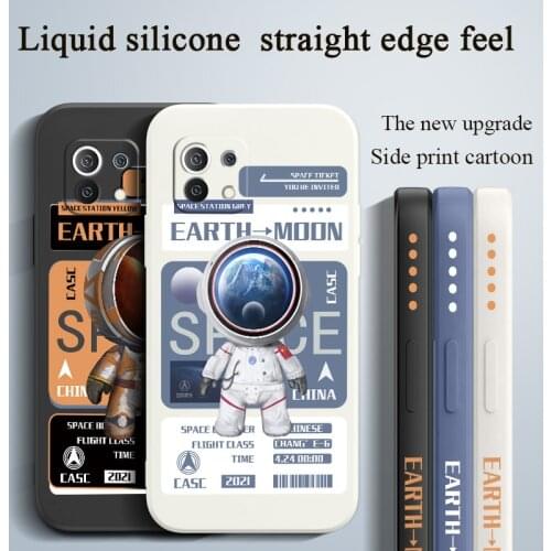Moon Exploration Phone Case For Xiaomi Mi 11 11lite 11Ultra 11i 10T 10TPro 10TLite 10 10S lite Pro Poco F2 X2 F3 Pro Cover